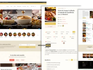 como criar um site de receitas e culinaria profissional