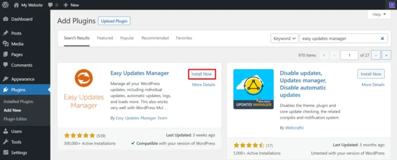 plugin easy update manager