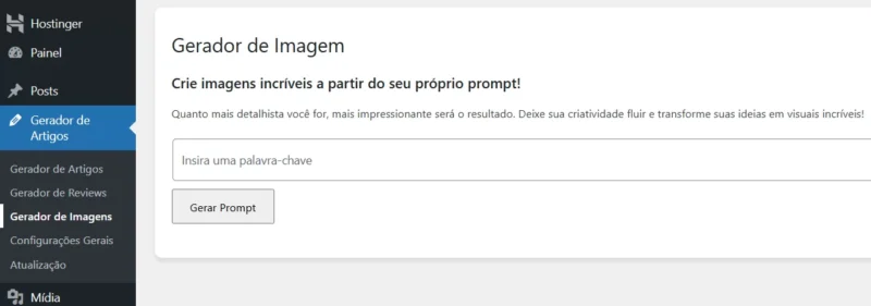 Plugin PGA IA gerador de imagens